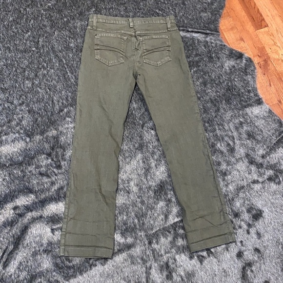 Second  Yoga Olive green straight legs stretchy jeans Sz 28 - Picture 12 of 16